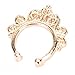LIGONG Nose Ring Septum Piercing Jewelry,12Pieces Faux Fake Septum Nose Ring for Women Non Piercing Jewelry Clip On Body Piercing White/Gold/Silver/Rose Gold- Gift Choice