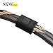 SKW Audiophiles RCA Cable 2RCA Male to 2RCA Male HiFi System Interconnect Cable with Diameter 7mm(4.9ft/1.5M,Black,Nylon)