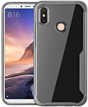 Lusenbo Soft Case for Xiaomi Mi Max 3 Back Case, Slim Back Case with TPU Bumper Protective Case Cover Drop Protection Shockproof Case [Anti-Scratch] with Soft Silicone TPU Back Case - Grey