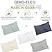 California Design Den King Size Pillowcase Set - 400 Thread Count, 100% Cotton Sateen, Luxury Set of 2 Pillow Covers, Breathable, Cooling, Soft for Comfortable Quality Sleep - Grey