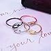 Oxford Diamond Co .925 Sterling Silver Plain Heart Knot Ring Sizes 3-12 (Three Colors) (rose-gold-flashed-silver, 7)