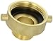 Moon 369-1521061 Brass Fire Hose Adapter, Pin Lug, 1-1/2
