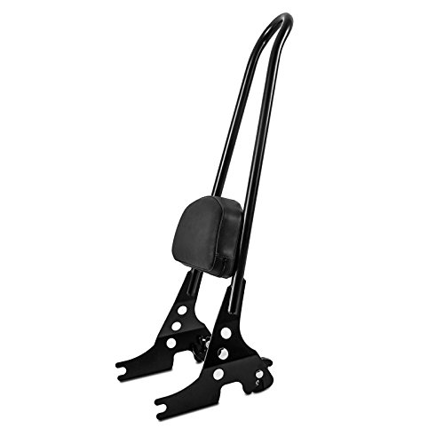 MagiDeal Detachable Passenger Backrest Pad Sissy Bar for Harley Sportster XL1200 883 Seats