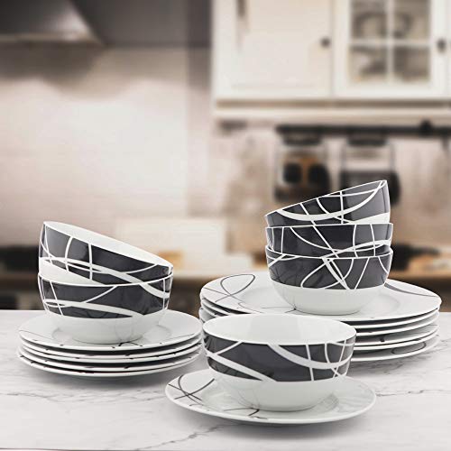 Amazon-Basics-18-Piece-Kitchen-Dinnerware-Set-Plates-Dishes-Bowls-Service-for-6-Cursive