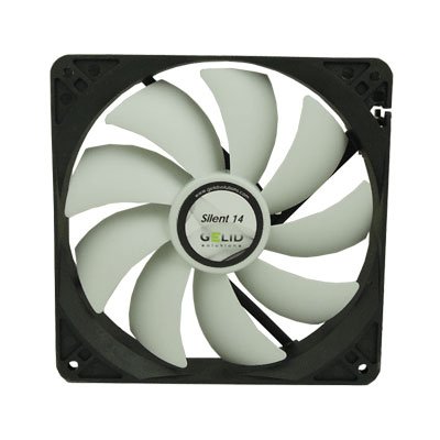 GeLid FN-SX14-10 Silent14 140mm Quiet PC Computer Case Fan - NEW