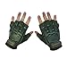 Maddog Tactical Half-Finger Paintball and Airsoft Gloves - Olive Green - Small/Medium