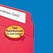 Smead File Folder, Reinforced 1/3-Cut Tab, Letter Size, Red, 100 per Box (12734)