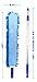 Jet Clean Chenille Microfiber Flat Hand Duster-Dust Appliances, Ceiling Fans, Blinds, Furniture, Shutters, Cars, Delicate Surfaces-Chenille-Extension Pole Reach 25-44