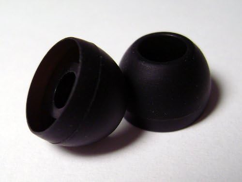 Skullcandy Medium Replacement Silicone Ear Buds Gels Cushions Tips for Skullcandy 9mm SC-FMJ In-Ear Earphones Headphones 3 Pair -Black