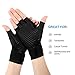Healifty Compression Gloves - Arthritis Gloves for Arthritis Night Sleep Wrist Support Brace, Relieve and Treat Wrist Pain, Ease Muscle Tension, Half Finger (2 Pair)