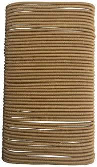 Falcon Claws No Metal Hair Elastics Ponytail , 250 count , 5 Pack of 50 ,Thin 2mm (HE2) (Blonde)