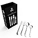 Royal 40-Piece Silverware Set – 18/10 Stainless Steel Utensils Forks Spoons Knives Set, Mirror Polished Cutlery Flatware Set - Curved Design