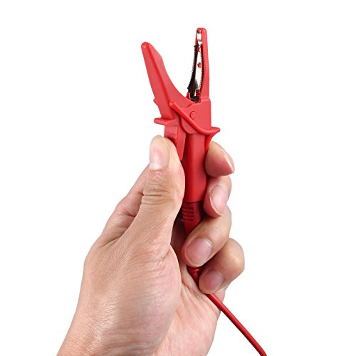 AUTOUTLET 8PCS Professional Multimeter Electronic Test Lead Kit, Multimeter Accessory Kit 2 PVC Lead Extensions + 2 Heavy Duty Test Probe + 2 Plunger Mini-hooks + 2 Alligator Clips CAT III 1000V, 10A