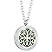 GelConnie Fragrance Essential Oil Diffuser Necklace Butterfly Perfume Pendant Stainless Steel Locket Aromatherapy Jewelry for Wife, Women CSFL190