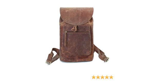 distressed leather backpack purse
