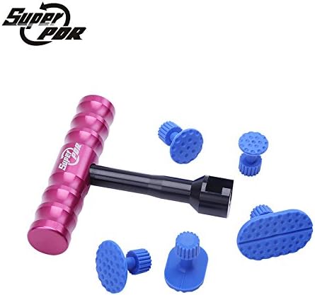 Daphot Store - 5pcs glue pulling Tabs +1 pcs T-Bar glue puller PDR Tools Dent Puller Kit Paintless Dent Repair Tools