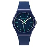 Teenager Plastic Quartz Watches Boys Girls Unisex Silicone Strap Plastic Waterproof Youth Student Wrist Watch (Dark Blue)