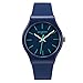Teenager Plastic Quartz Watches Boys Girls Unisex Silicone Strap Plastic Waterproof Youth Student Wrist Watch (Dark Blue)