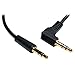 TRIPP LITE P312-001-RA 1-Feet 3.5mm Mini Stereo Audio Cable with One Right Angle Plug,Black