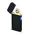 Veryke Mini USB Rechargeable Windproof Coil Lighter Double Side,Finger Touch Ignition Design,Including a Gift Box(Matte Black)