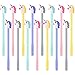 BBTO 15 Pieces Unicorn Gel Ink Pens Cute Creative Shaped Gel Black Ink Pens Roller Pens Unicorn Gifts for Girls (Color 1)