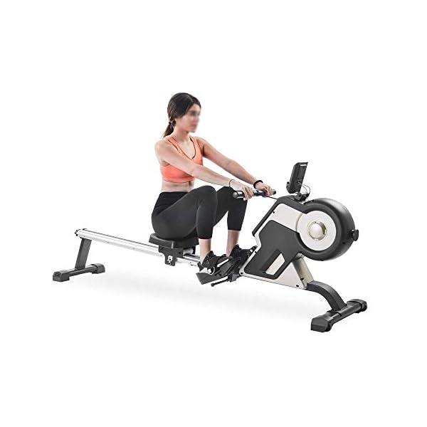 MGIZLJJ Rowing Machines, Rowing Machine,Magnetic Tension System,8 Levels Tension Knob,Adjustment Easy Space Saving,LED…
