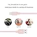iPhone Charger, Quntis 3 Pack 3ft 6ft 9ft Braided 8 Pin Lightning to USB Cable Wire Certified Sync & Charging Cord for iPhone 7 7 Plus 6S 6S Plus 6 6 Plus 5S 5 5C SE iPad iPod Nano 7 (Rose Gold/Pink)