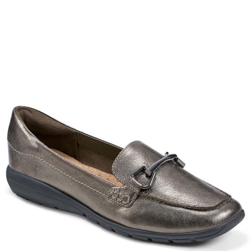 Easy Spirit Women’s Amalie Loafer Flat, Pewter 060, 5.5