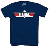 Star Wars Rebel Pilot Maverick T-shirt (Extra Large, Navy)