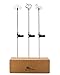 StonyCreek Clear Acrylic Solar Powered Horse Tractor Pig Yard Stakes, Set of 3 Changing Colors LED Lights