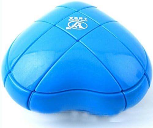 Cydone3x3x3 Heart Shape Speed Magic Cube Blue Puzzle Twist Toys