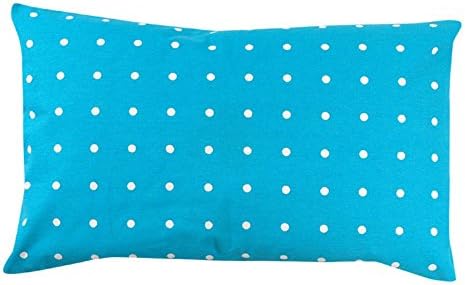 Milton Greens Stars 100% Cotton Lumbar Pillow, Baby Blue