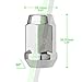 DPAccessories LCB3B8HC-CH04020 Chrome 14x1.5 Closed End Bulge Acorn Lug Nuts for Aftermarket Wheels 19mm x 20 Wheel Lug Nut