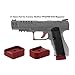 UTG Pro Plus 0 Base Pad, Walther PPQ 9/40, Matte Red Aluminum