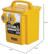 Defender 3kVA Portable Transformer 110V 3000W with 2 x 110V 16A outlets view 5