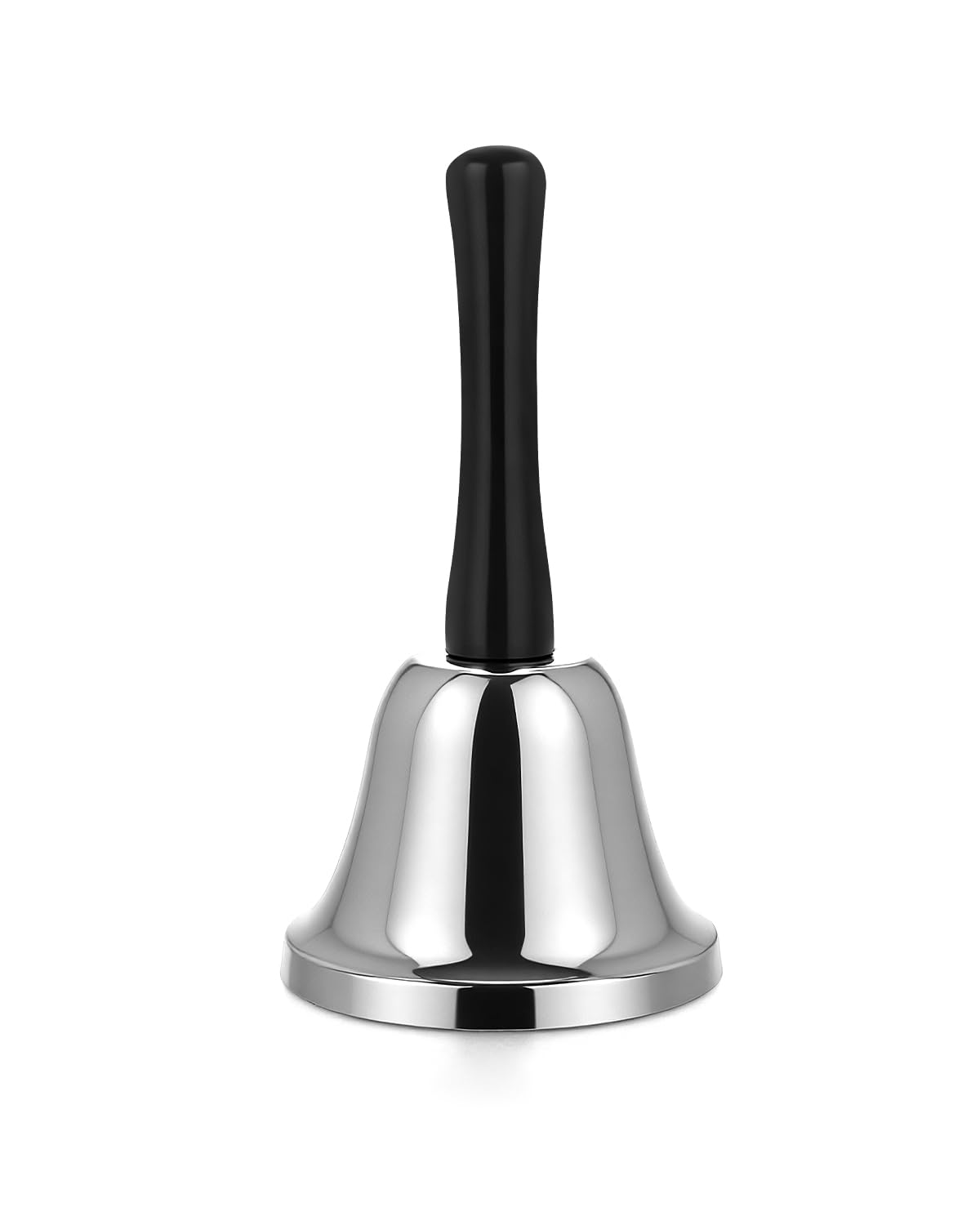 VABNEER Hand Bell for Teachers, Elderly & School - Service Call Bell for Office and Home Use, Stainless Steel with ABS Handle, Perfect as Christmas or Decorative Gold Bells