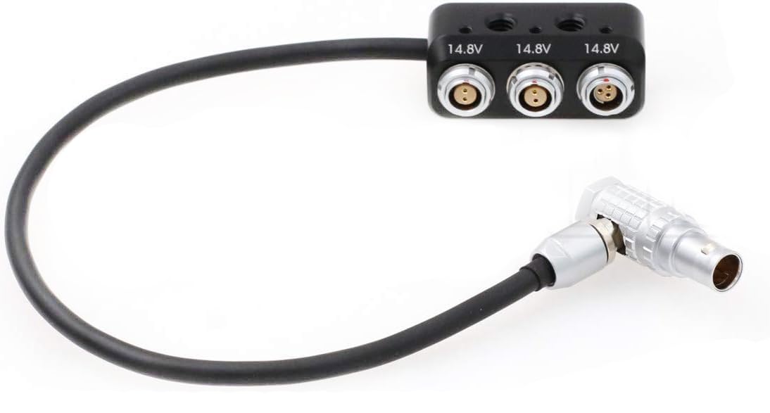 SZRMCC ARRI Alexa Mini EXT 7 Pin Male 24V Output to 3 Port Hub Splitter Expansion Power Out Start/Stop Recording Cable