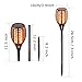Koopower Solar Flame Torch, 96 LED Solar Lights Outdoor Decorative with Flickering Flame, Waterproof Outdoor Lights for Garden Landscape Yard Pathway Patio(2 PACK)
