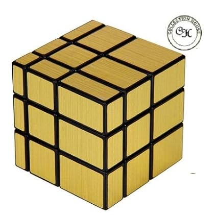 Collection house 3X3X3 Golden Mirror Speed Cube High Staybility Sticker Less Smooth Swing for Faster Movement