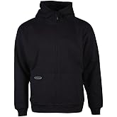 Arborwear Double-Thick Full Zip Hoodies for Men - Heavyweight Cotton Fleece Mens Sweatshirt with Inner and Handwarmer Pockets