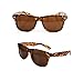 Classic 80s Sunglasses Polarized Lens Demi Brown Retro Vintage