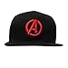 Avenger Logo Marvel Snapback Hats/Flat Peaked Cap Official Licensed Black