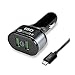 IBD Quick Charge 2.0 Dual USB Rapid Turbo Car Charger Adapter for Samsung Galaxy S7/S6/ , Note 5/ 4 / Edge, Nexus 6,iphone,HTC M9, Xperia Z3/ Z2, Moto X, LG G4 G5 and More