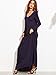 MakeMeChic Women's Casual Loose V Neck Long Sleeve Autumn Maxi Dress