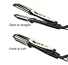 Professional Hair Curler, Straightener and Brush 3 in 1 Hair Styling Tool,Auto Shut Off,Digital LED Display,Key Lock,Smart Dual Voltage, Black
