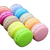 Eworld - Squishy Macarons Cake Toy - 3 Pcs Jumbo Slow Rising Kawaii Soft Cute Hand Pillow Cream Scented Squeeze Hand Wrist Gift Stress Toy