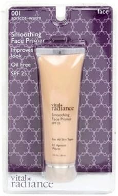 Vital Radiance Soothing Face Primer, Apricot-Warm 001, 1 fl oz / Ea (Pack of 2)