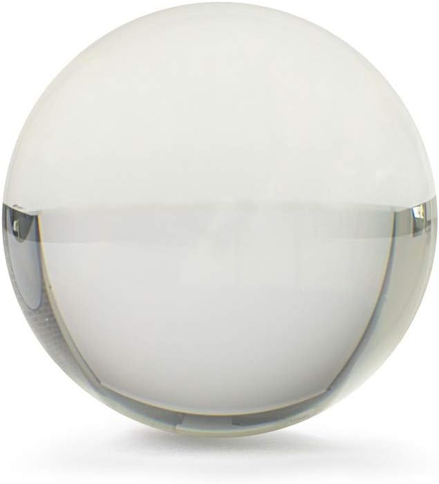 London Magic Works Acrylic Balls for Contact Juggling- Perform Like a pro (Clear, 76mm)