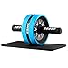 ESMK Ab Carver Pro Roller for Core Workouts Ab Wheel Fitness Equipment Ab Roller Wheel with Knee Pad - Blue