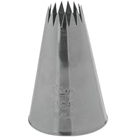 Ateco #804 Stainless Steel Plain Pastry Decorating Tip - 3/8 Inch Opening For Baking